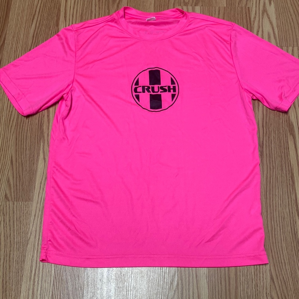 Bright pink crush jersey tee